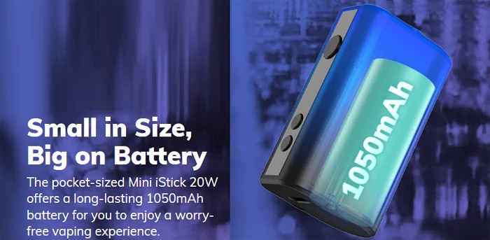 mini istick 20w battery