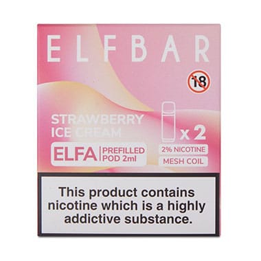 strawberry ice cream elf bar elfa