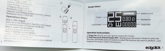 voopoo argus g instructions