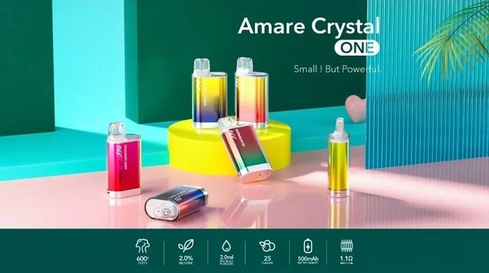 SKE Amare Crystal one disposable vapes specs banner
