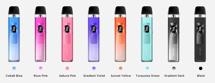 Geekvape Wenax Q pod kit colour schemes