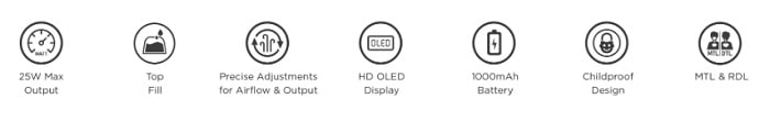 Geekvape Wenax Q pod kit features banner