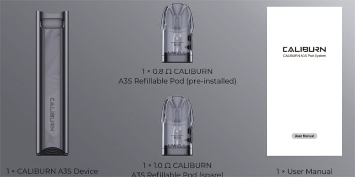 caliburn a3s contents