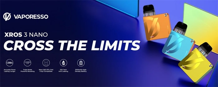 Vaporesso XROS Nano 3 features banner