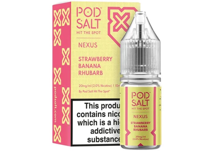 Pod Salt Strawberry banana rhubarb