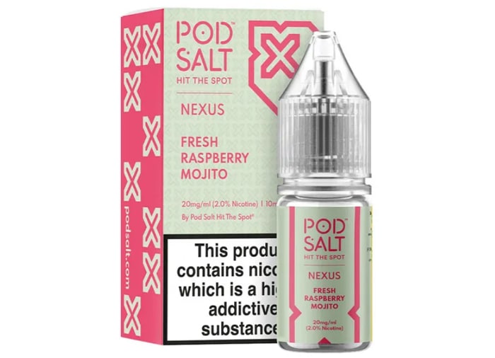 pod salt fresh raspberry mojito