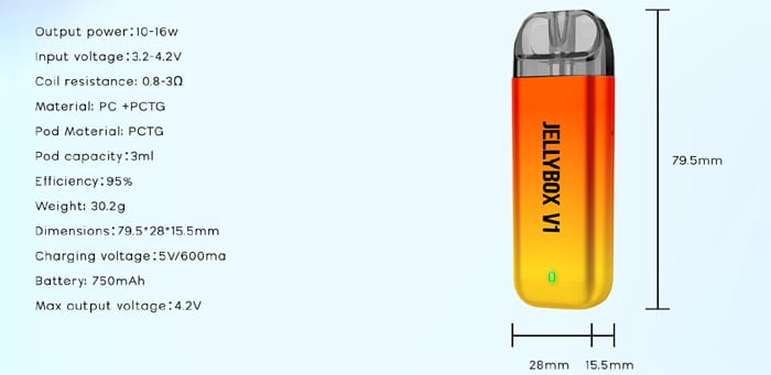 rincoe jellybox v1 specs