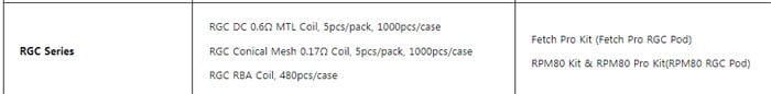 Smok RGC Coil compatibility