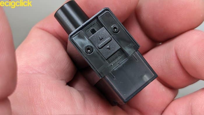 Adjustable airflow slider on the Uwell Crown B pod