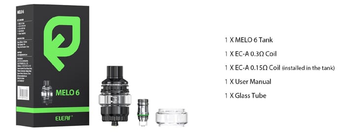 eleaf melo 6 contents