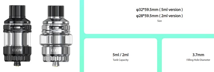 eleaf melo 6 specs