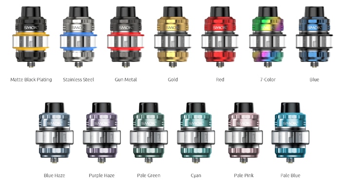 smok t-air subtank colours