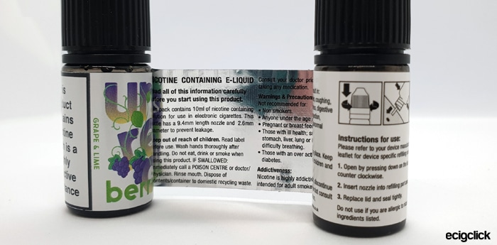 unreal berries 10ml additional warnings