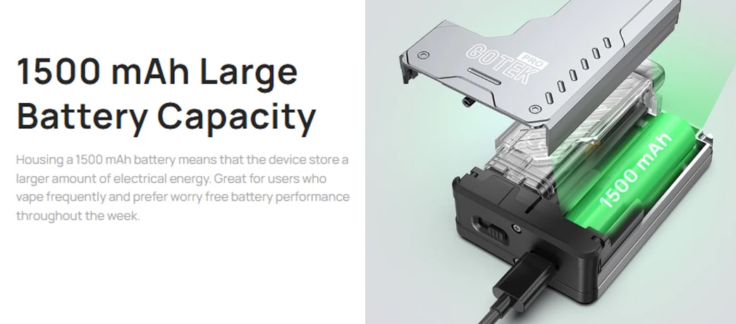 aspire gotek pro battery