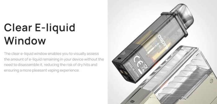 aspire gotek pro e-liquid view