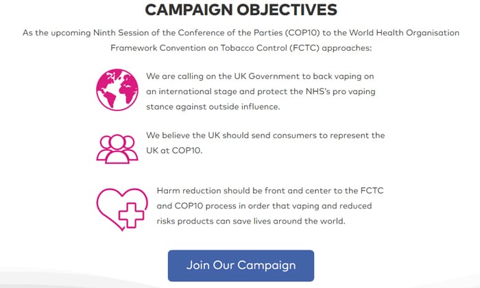 cop10 back vaping objectives