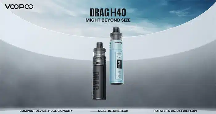 Voopoo Drag H40 pod kit banner