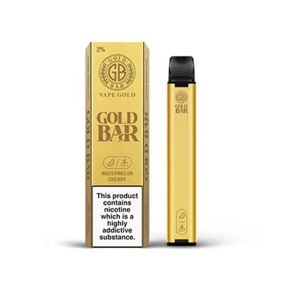 gold bar watermelon cherry disposable vape