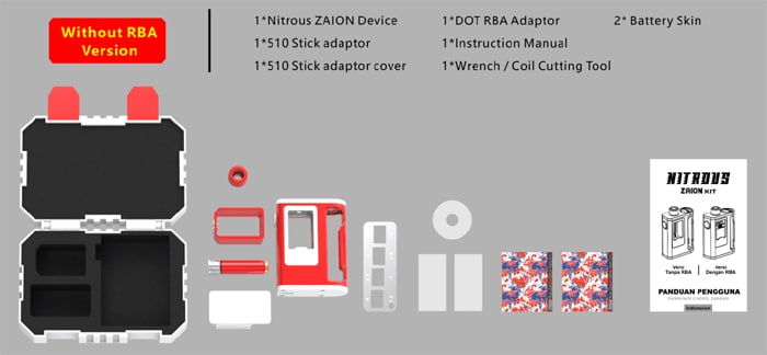 nitrous zaion contents non rba