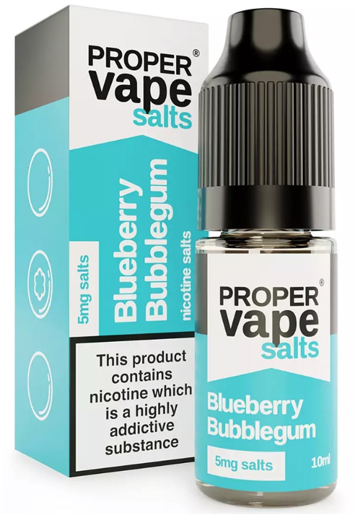 proper vape salts blueberry bubblegum