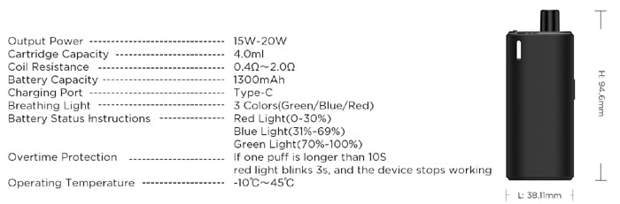 geekvape peak specs