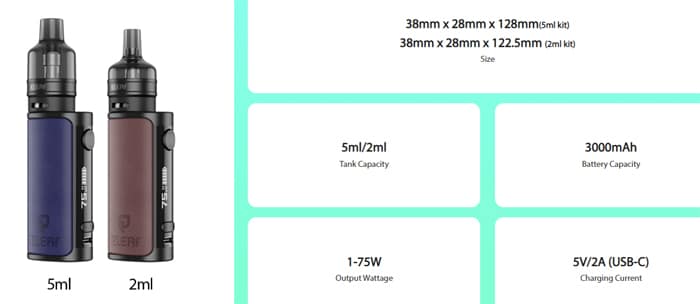 istick i75 specs