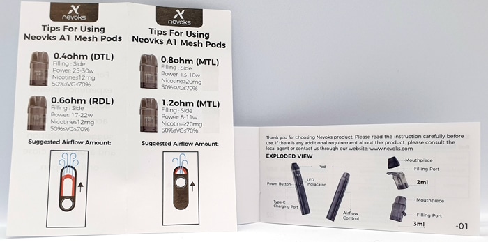 nevoks a1 instructions