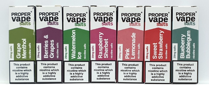 proper vape salts range boxed