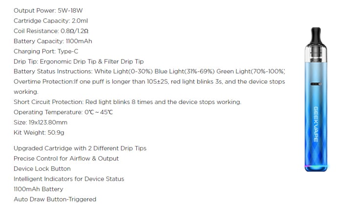 wenax s3 specs