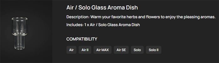 arizer air se aromatherapy glass