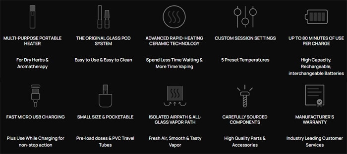 arizer air se features