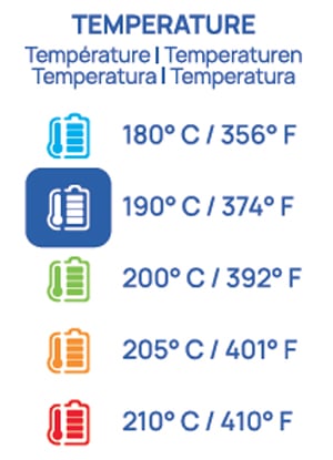 arizer air se temperature display