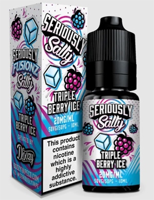 seriously salty triple berry ice