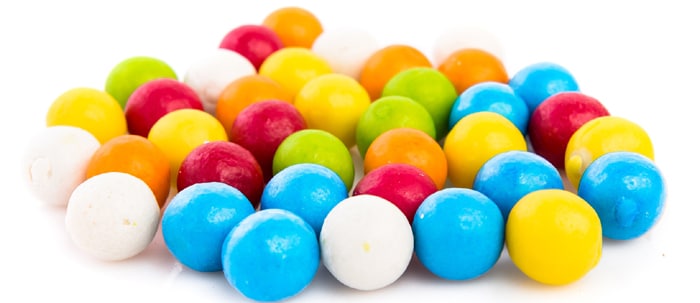 bubble gum balls
