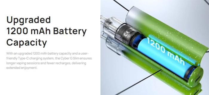 cyber g slim battery