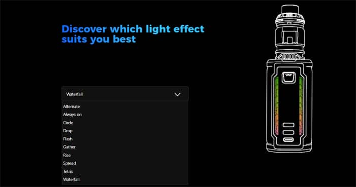 maxus 3 lighting effects