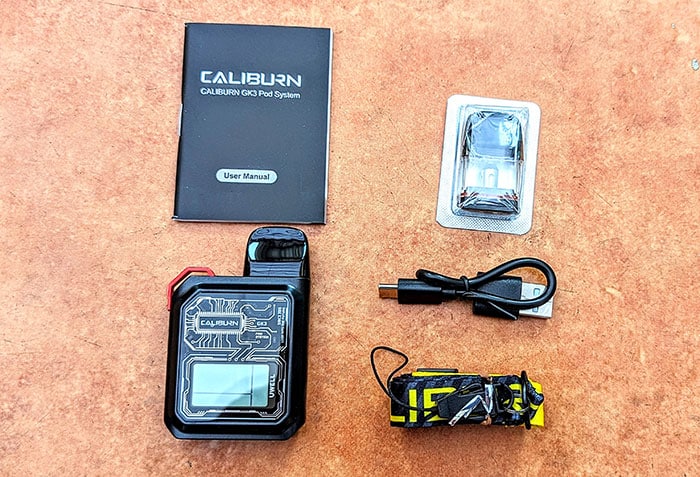 uwell caliburn gk3 kit contents