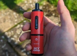 skyhunter vape in hand