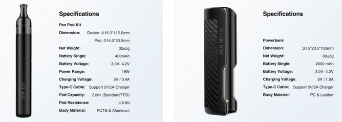 thelema nexus specs