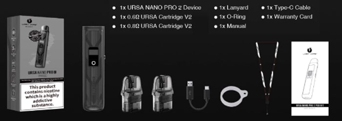 ursa nano pro 2 contents