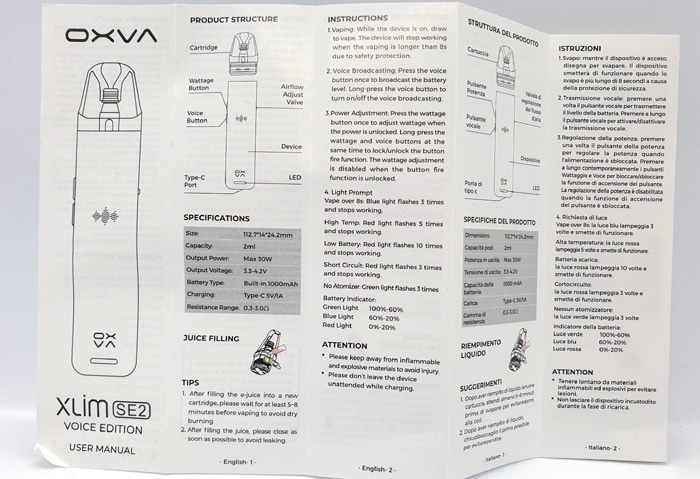 xlim se 2 instructions