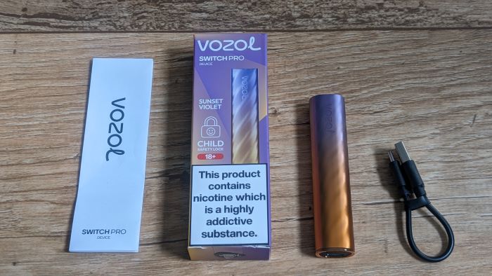 Vozol Switch Pro inside the box