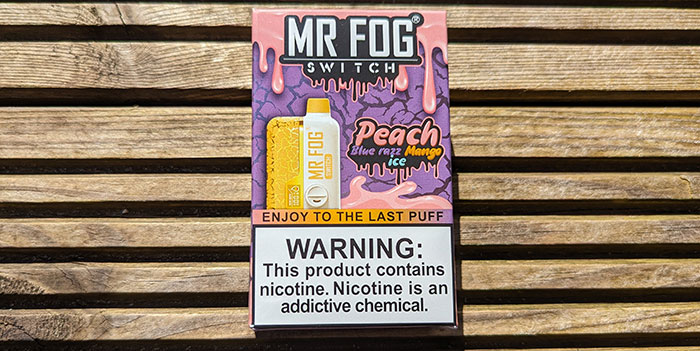 mr fog peach blue razz mango ice