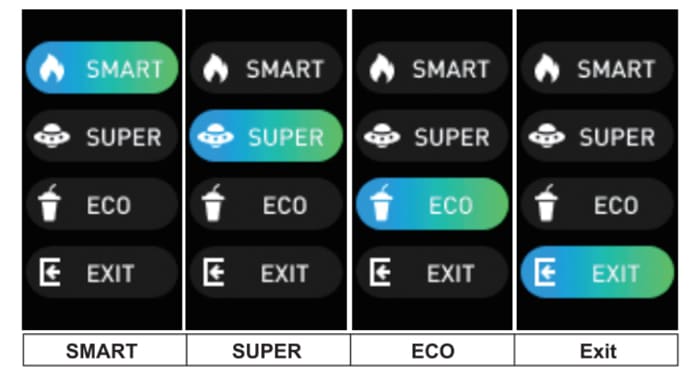 argus g2 mode selection