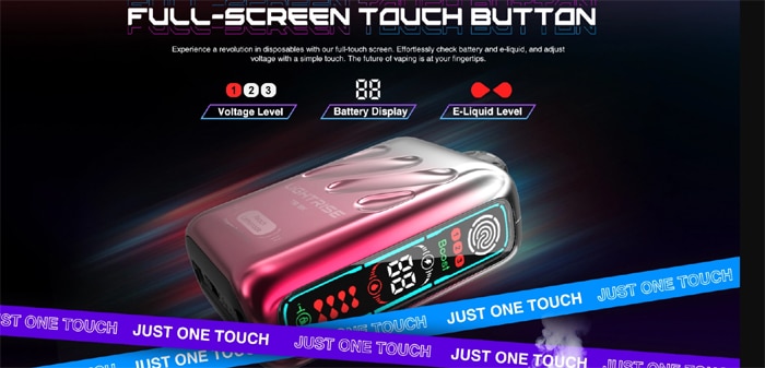 lightrise tb 18k screen features