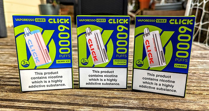 packaging vaporesso coss click pod