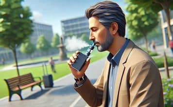 vaping man