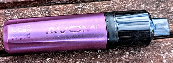 back of avomi cliq vape