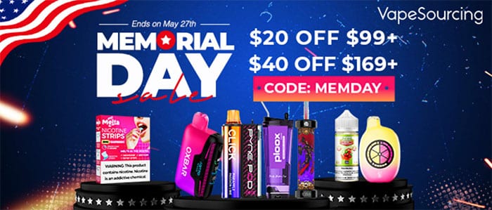 memorial vape sale