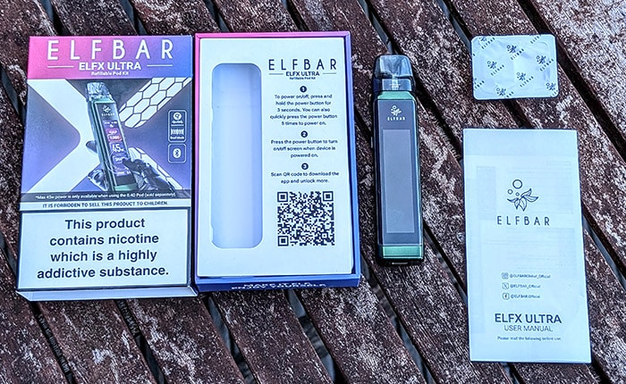 elfbar elfx ultra kit contents